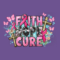 Faith Hope Cure Cancer Awareness Vintage Tee | Teevron