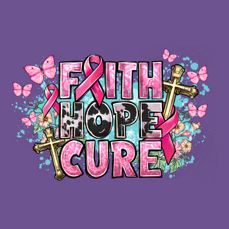 Faith Hope Cure Cancer Awareness Vintage Tee by HowdyJamesFarm | Teevron