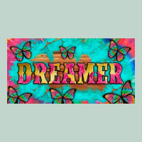 Dreamer With Butterfly And Tie Dye  Licance  Plate Zipper Hoodie | Teevron