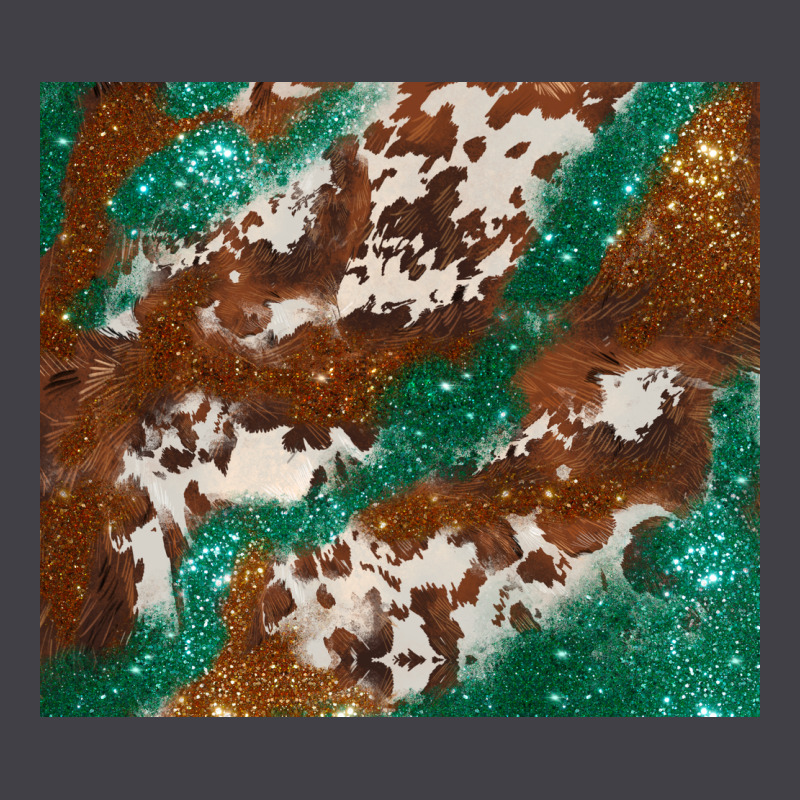 Brown Cowhide Glitter Heavyweight Hoodie by BarkalooDesign | Teevron