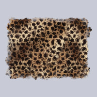 Handdrawn Leopard Pattern Brown Heavyweight Hoodie | Teevron