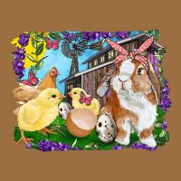 Easter Farm Chicks And Bunny Vintage Tee | Teevron