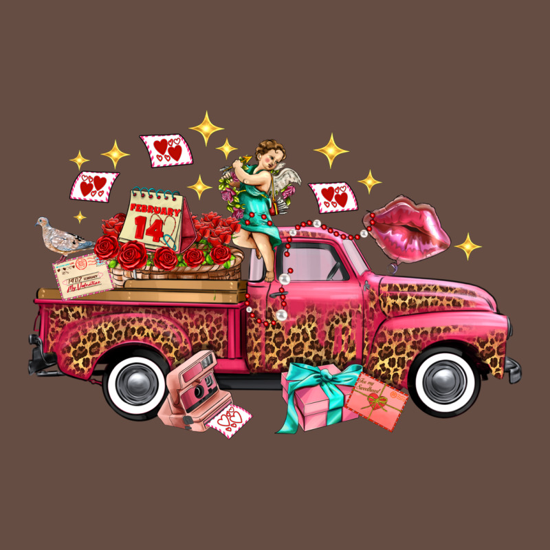 Western Valentines Day Truck Photography Love Side Long Sleeve Tee by FaDigitalArtStudio | Teevron