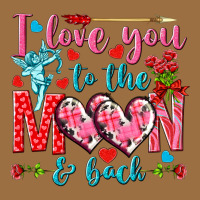 I Love You To The Moon And Back Valentine's Day Vintage Tee | Teevron