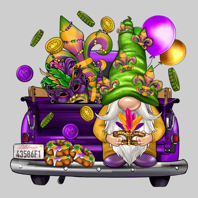 Mardi Gras Gnome On The Truck Premium Tee by NancyCooperArtShop | Teevron