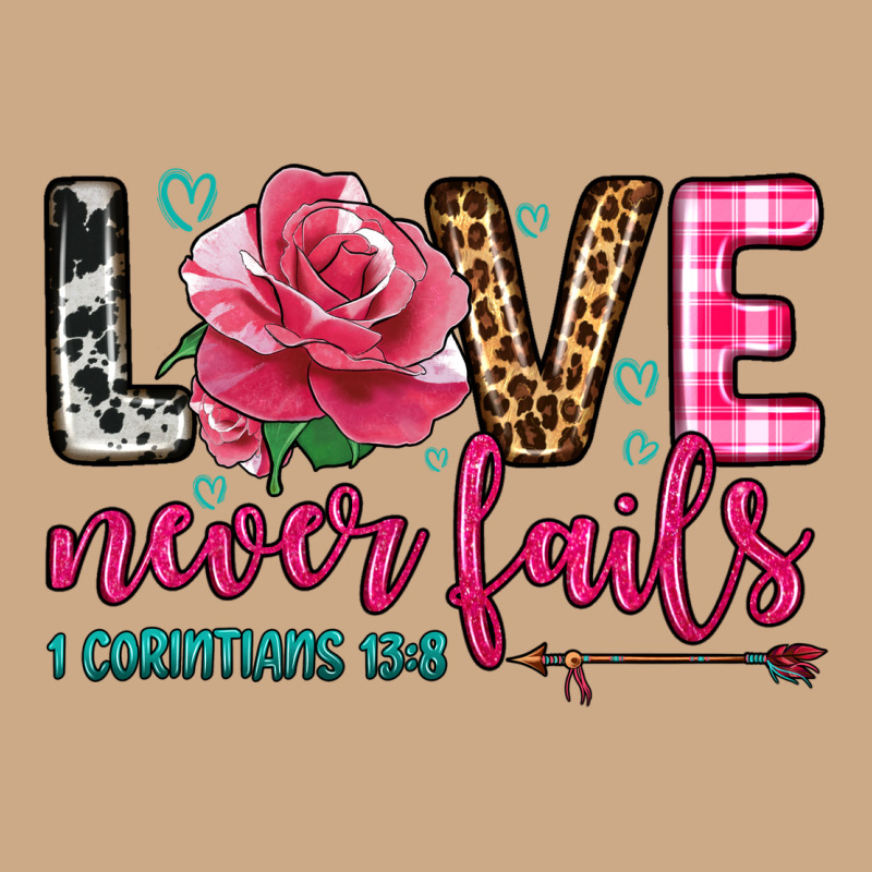 Love Never Fails Vintage Hoodie by OliviaCreatesArt | Teevron
