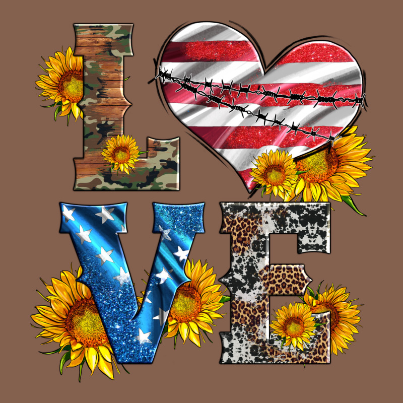 Love With Sunflowers And Usa Flag Zipper Hoodie by Artiststas | Teevron