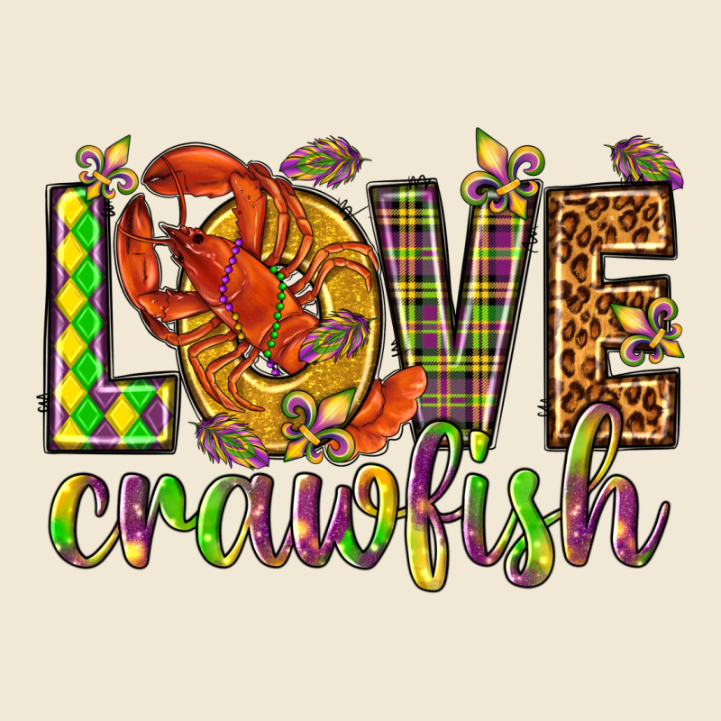 Mardi Gras Love Crawfish Premium Tee by NancyCooperArtShop | Teevron