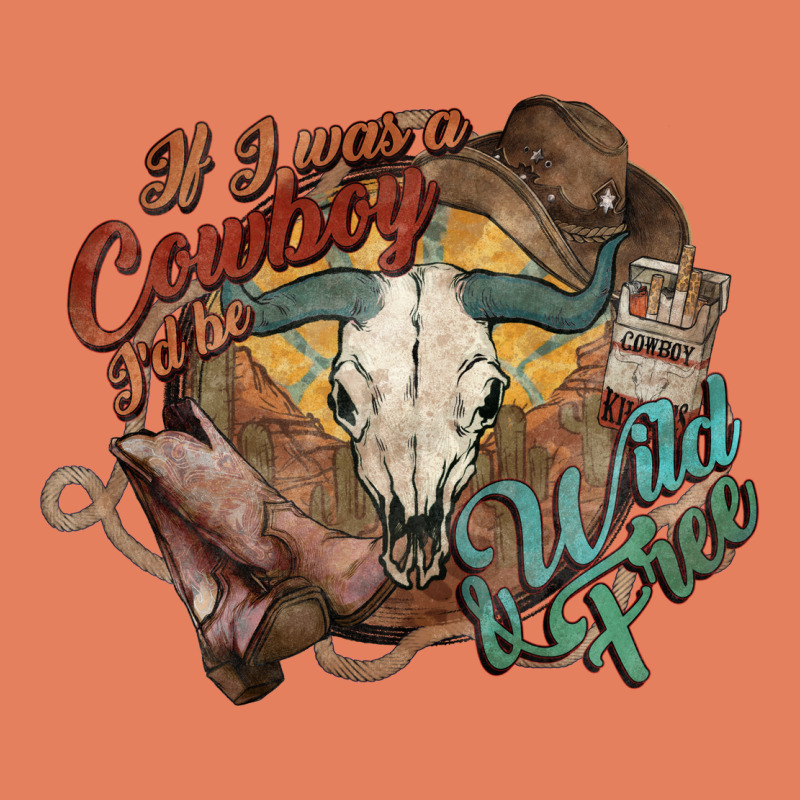Cowboy Wild And Free Western Classic Tee by HowdyJamesFarm | Teevron