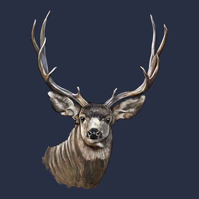 Mule Buck Deer Head Heavyweight Sweatshirt by LillyAllenDesigns | Teevron