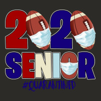 Quarantined Senior 2020 American Football Heavy Core Tee | Teevron