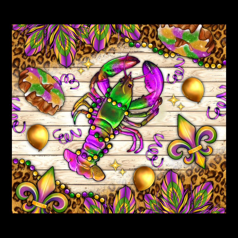 Mardi Gras With Crab Premium Tee by NancyCooperArtShop | Teevron