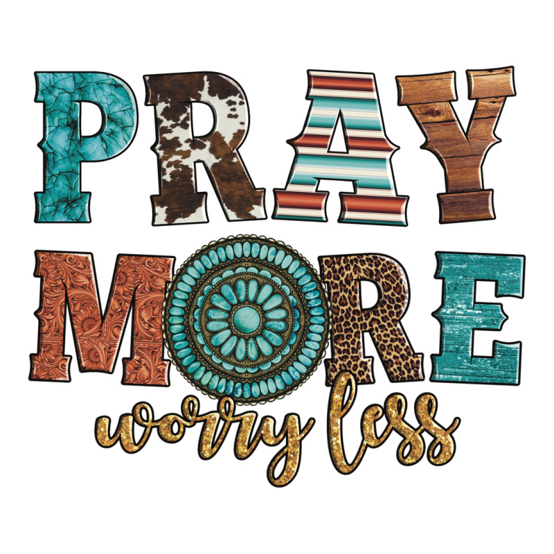 Pray More Worry Less Zipper Hoodie by Artiststas | Teevron