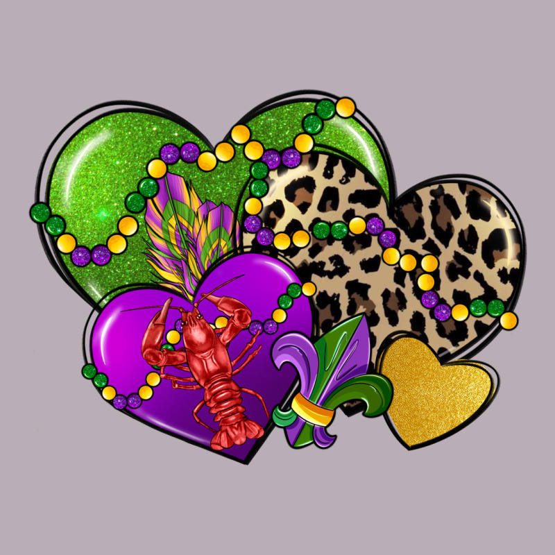 Mardi Gras Hearts Vintage Tee by CowGirlArtShop | Teevron