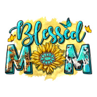 Blessed Mom With Sunflowers Premium Tee | Teevron