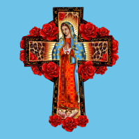 Lady Of Guadalupe Rose Cross, Premium Sweatshirt | Teevron