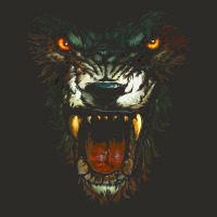 Werewolf Face Lycan Gothic Horror Occult Scary Halloween Heavy Core Tee | Teevron