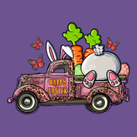 Happy Easter Pink Truck With Bunny Vintage Tee | Teevron