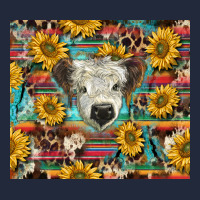 White Scottish Calf And Sunflowers Premium Sweatshirt | Teevron