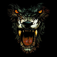 Werewolf Face Lycan Gothic Horror Occult Scary Halloween Premium Tee | Teevron