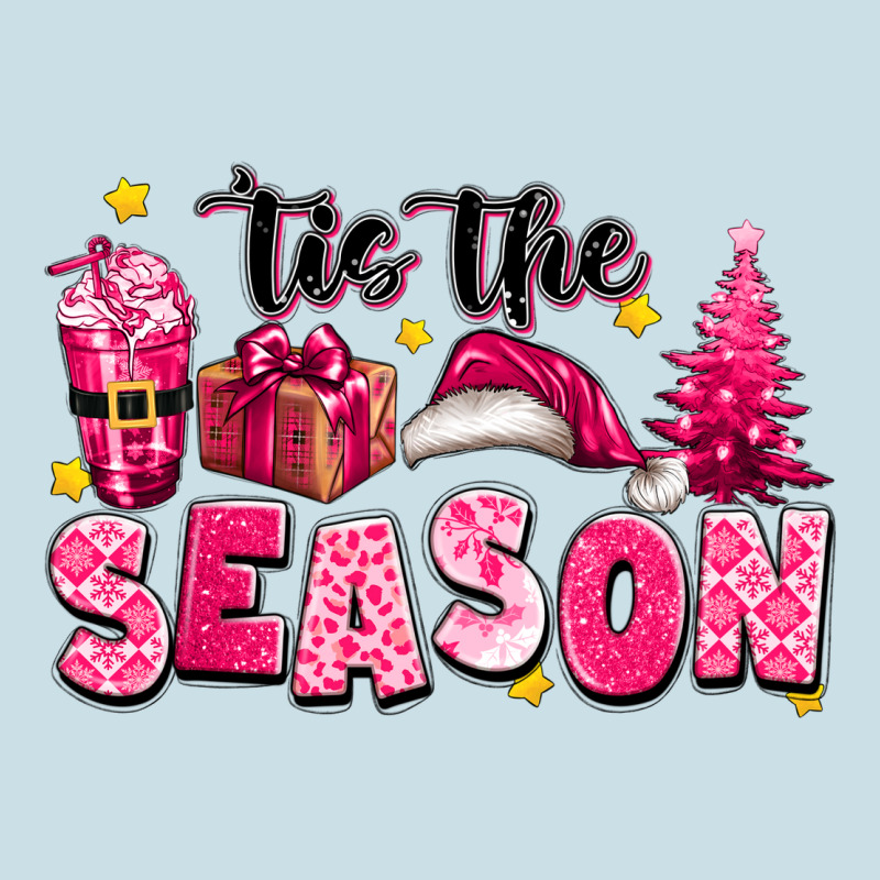 Pink 'tis The Season Christmas Ladies Tee by texasbilliewilder | Teevron