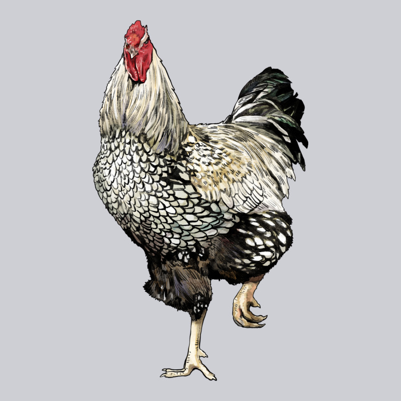 Wyandotte Rooster Heavyweight Sweatshirt by LillyAllenDesigns | Teevron