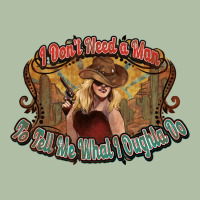 I Don't Need A Man Cowgirl Western Urban Heavy Tee | Teevron