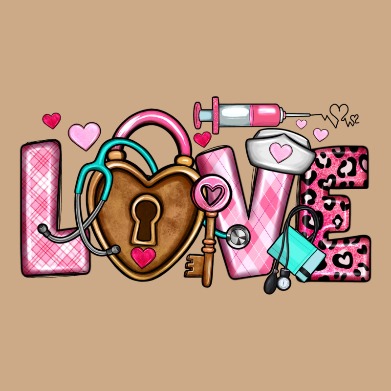 Love Valentines Day Nurse Vintage Hoodie by OliviaCreatesArt | Teevron
