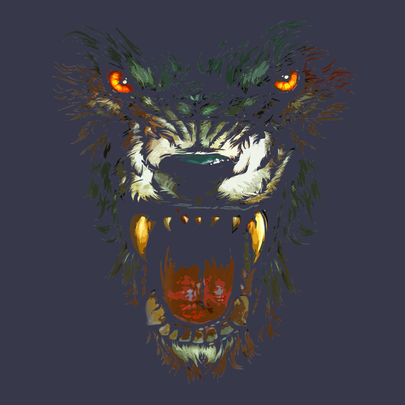 Werewolf Face Lycan Gothic Horror Occult Scary Halloween Long Sleeve Tee by longCreatives | Teevron