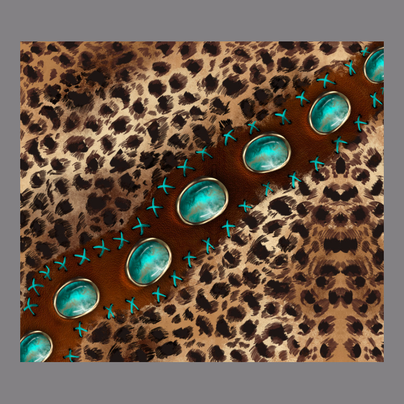 Leopard Gemstone Leather Heavyweight Hoodie by BarkalooDesign | Teevron