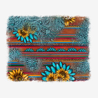 Sunflower Gemstone Serape Background Urban Hoodie | Teevron