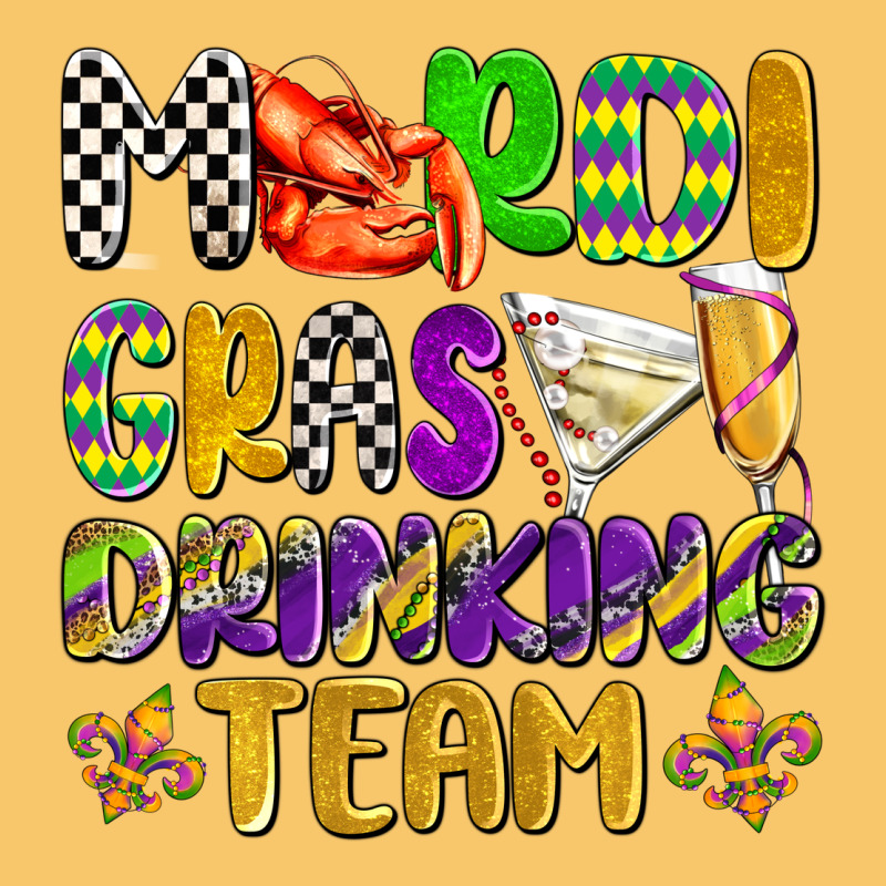 Mardi Gras Drinking Team With Glasses Olivia Vintage Hoodie by OliviaCreatesArt | Teevron
