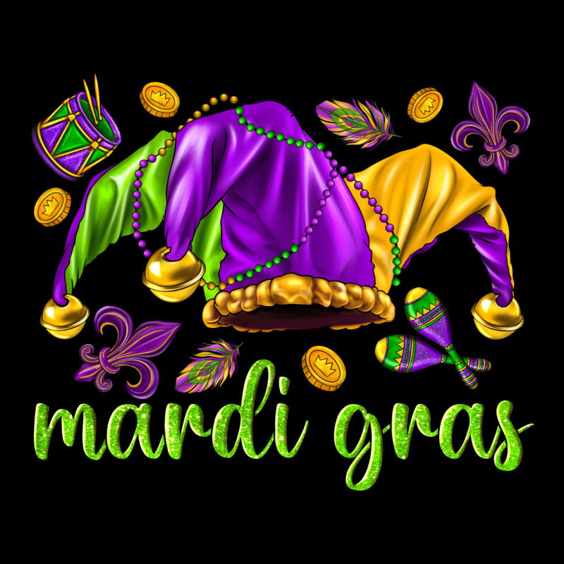 Mardi Gras With Jester Premium Tee by NancyCooperArtShop | Teevron