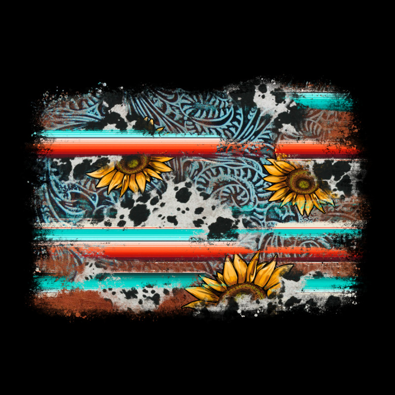 Serape Cowhide Sunflower Background Urban Hoodie by AdoDesignShop | Teevron
