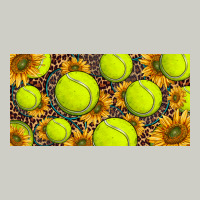 Tennis Ball With Sunflower And Racket  Licence Plato Heavyweight Hoodie | Teevron