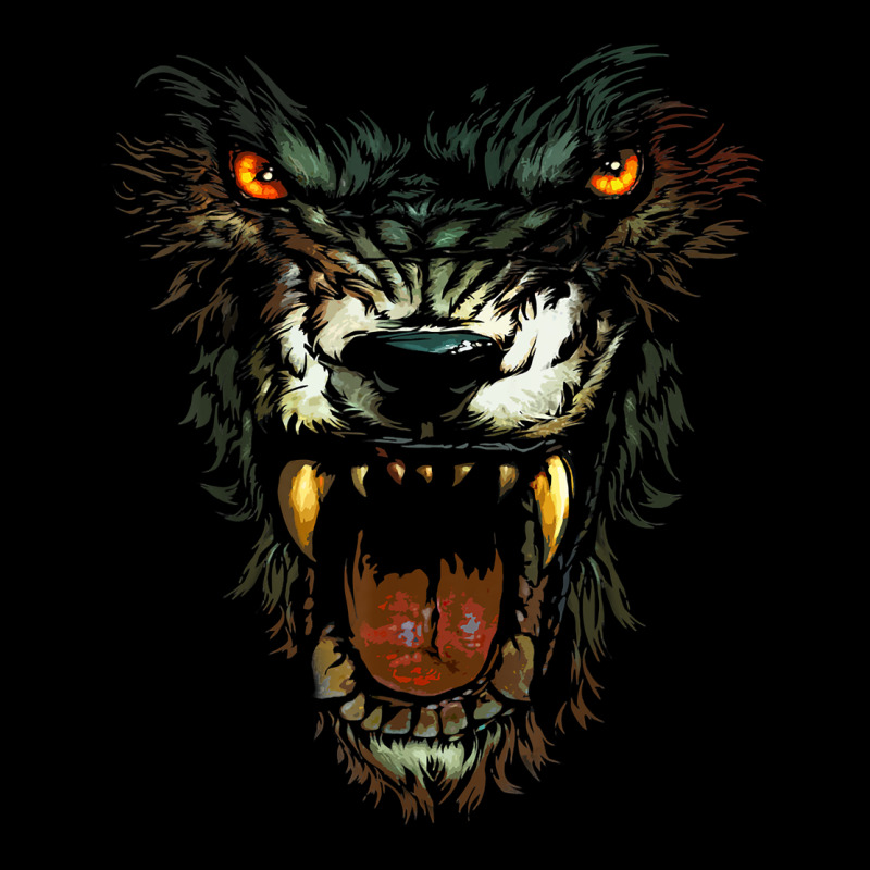 Werewolf Face Lycan Gothic Horror Occult Scary Halloween Premium Sweatshirt by longCreatives | Teevron