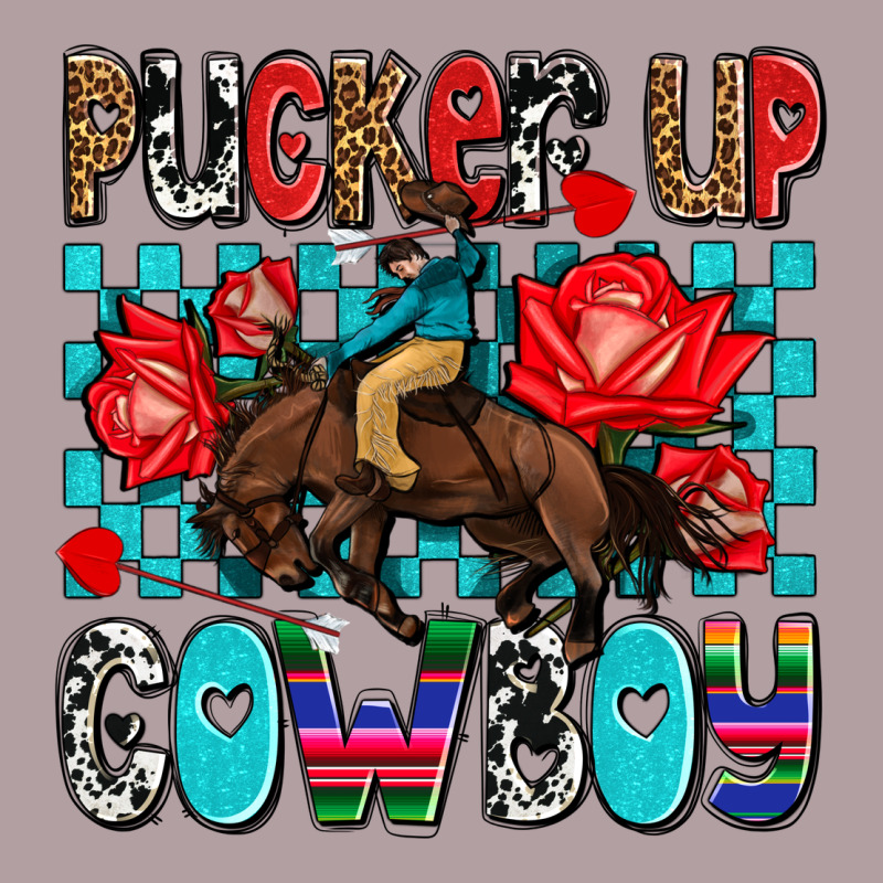 Pucker Up Cowboy Olivia Vintage Hoodie by OliviaCreatesArt | Teevron