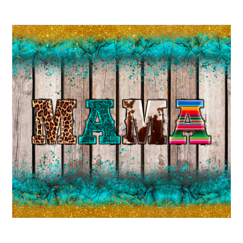 Western Turquoise Mama Heavyweight Hoodie by BarkalooDesign | Teevron