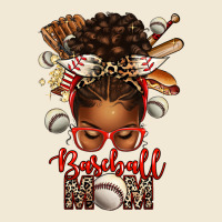 Baseball Mom Afro Messy Bun Premium Tee | Teevron