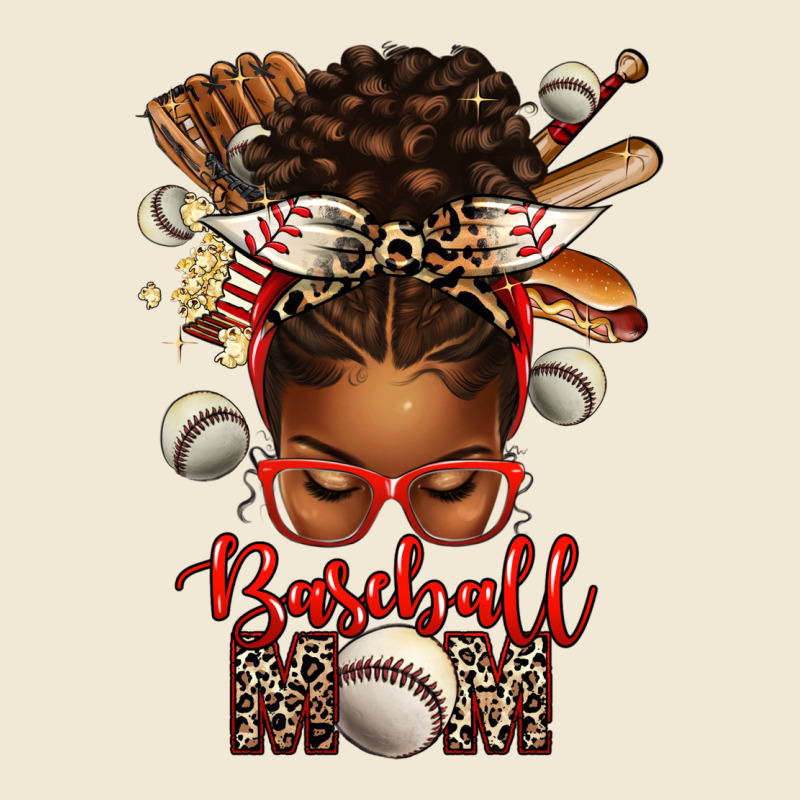 Baseball Mom Afro Messy Bun Premium Tee by texasbilliewilder | Teevron