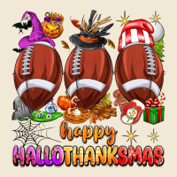 Happy Hallothanksmas Football Ladies Tee | Teevron