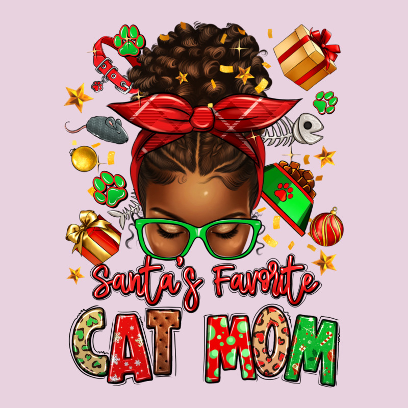 Santas Favorite Cat Mom Ladies Tee by texasbilliewilder | Teevron