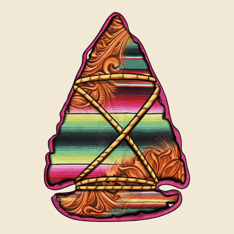 Serape Tooled Leather Arrowhead Premium Tee by Jasminsmagicworld | Teevron