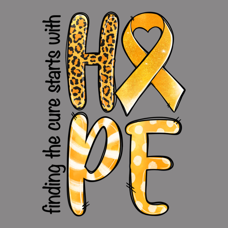 Finding The Cure Starts With Hope Childhood Cancer Awareness Vintage Tee by Jasminsmagicworld | Teevron