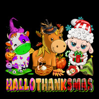Happy Hallothanksmas Farm Animals Ladies Tee | Teevron