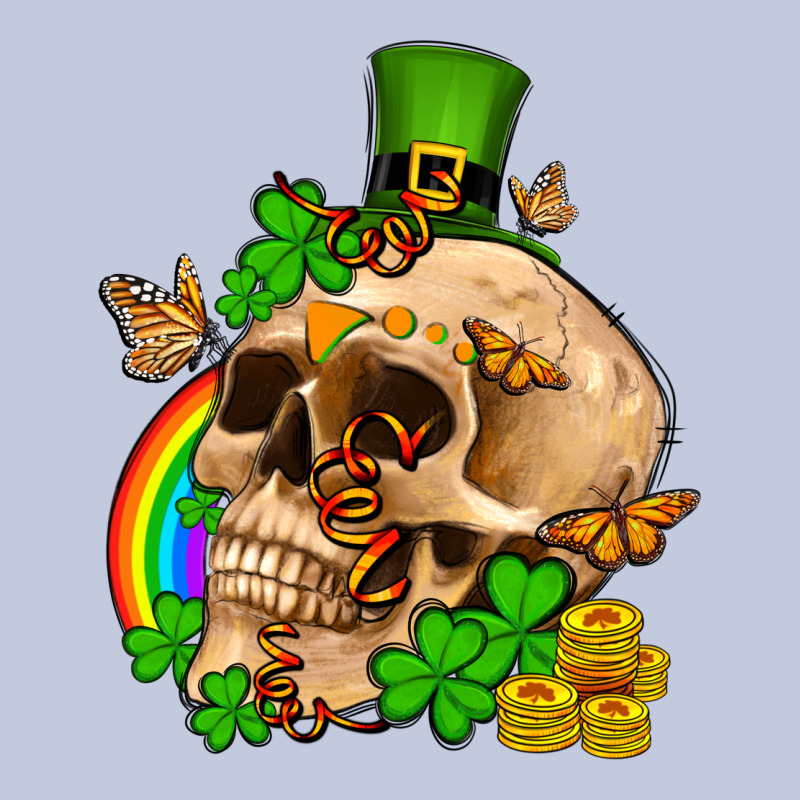 St. Patrick's Boho Skull Long Sleeve Tee by OliviaCreatesArt | Teevron
