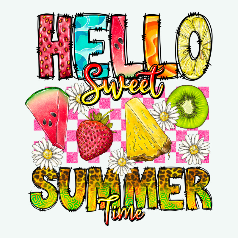 Hello Sweet Summer Time Premium Hoodie by CowhideDigitalArt | Teevron