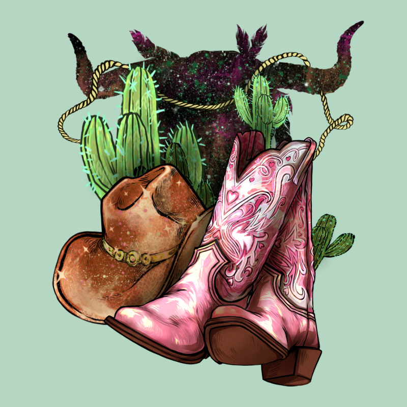Cowgirl Boots Hat Horns Cactus Classic Tee by HowdyJamesFarm | Teevron
