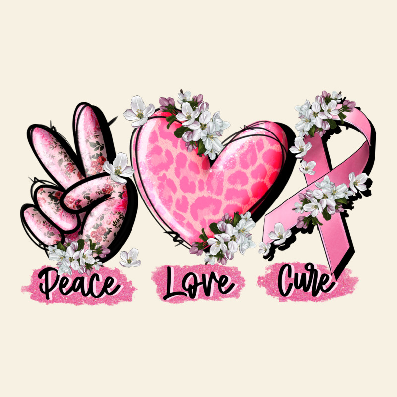 Peace Love Cure Breast Cancer Vintage Tee by CowGirlArtShop | Teevron