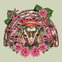 Pink Floral Baby Goat Rainbow Heavyweight Hoodie | Teevron